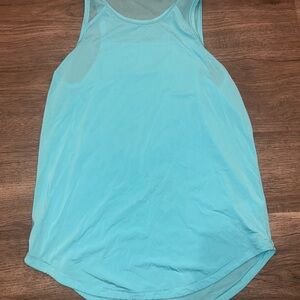 Aqua Sleeveless Tank Top